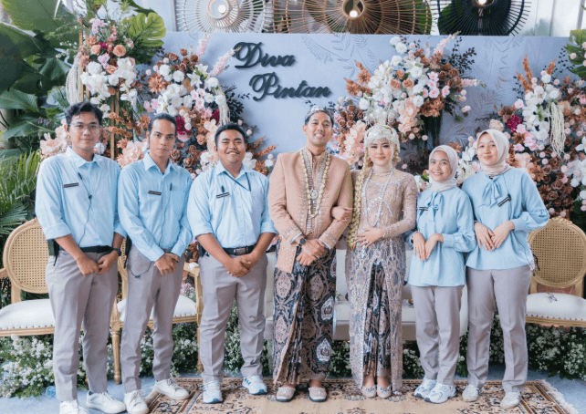 Perayaan ballroom modern di Jakarta Selatan